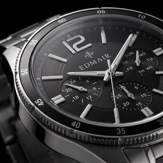 EDMAIR ONYX™ Chronograph | Siyah Kadran Sportif Erkek Kol Saati