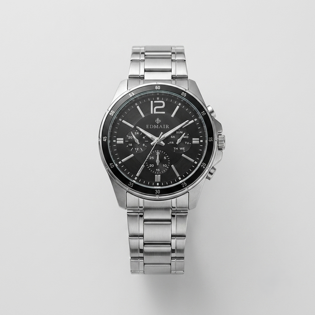EDMAIR ONYX™ Chronograph | Siyah Kadran Sportif Erkek Kol Saati