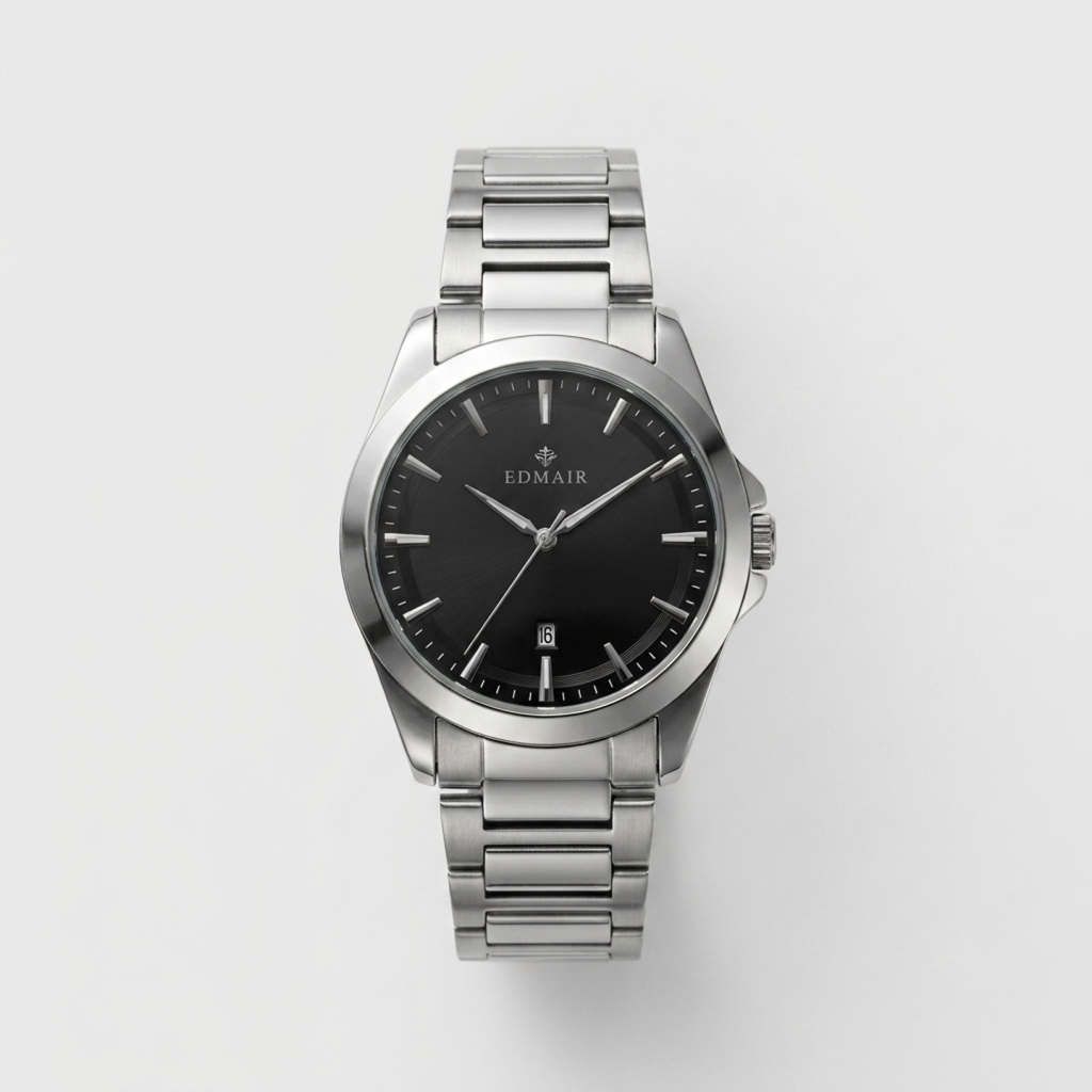 EDMAIR OBSIDIAN™ | Siyah Kadran Premium Erkek Kol Saati
