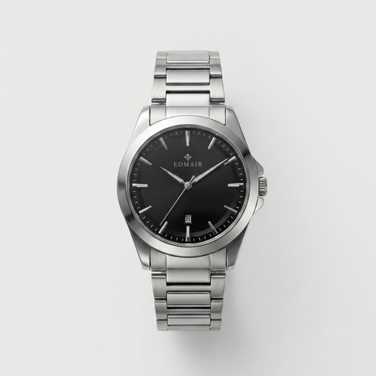 EDMAIR OBSIDIAN™ | Siyah Kadran Premium Erkek Kol Saati