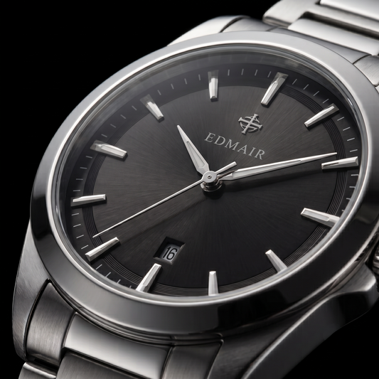 EDMAIR OBSIDIAN™ | Siyah Kadran Premium Erkek Kol Saati