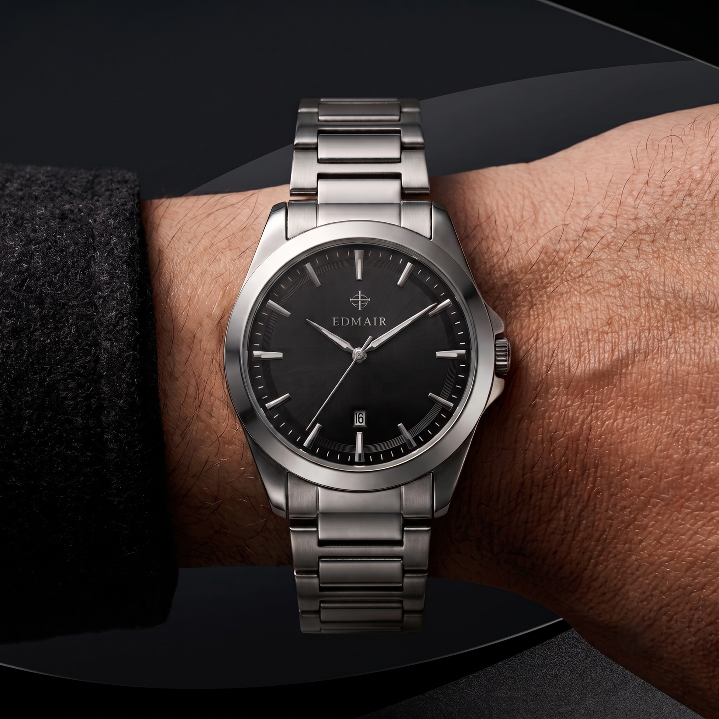 EDMAIR OBSIDIAN™ | Siyah Kadran Premium Erkek Kol Saati