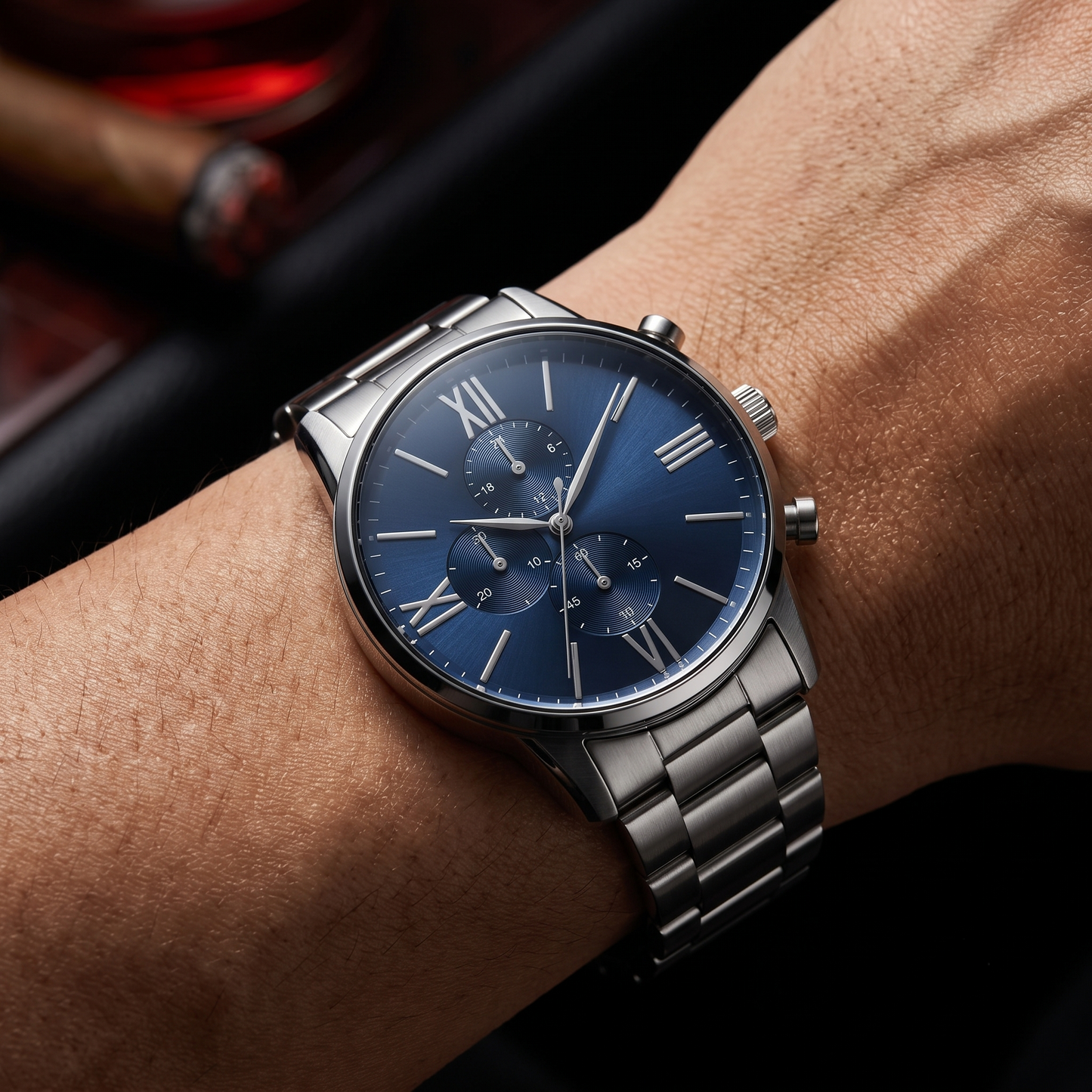 EDMAIR SAPPHIRE™ Chronograph | Mavi Kadran Premium Erkek Kol Saati
